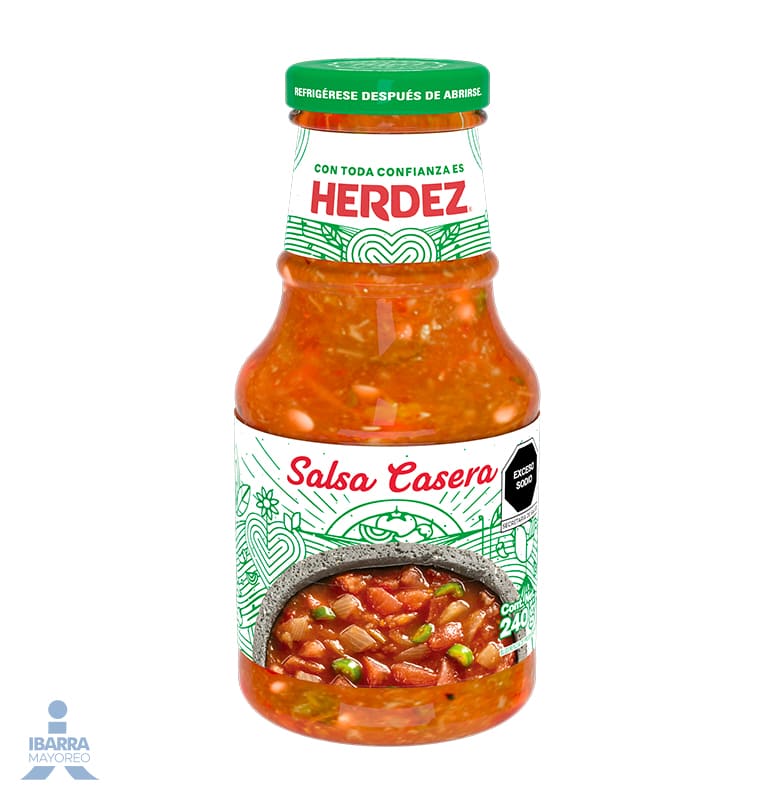 Salsa Casera Roja Herdez G Ibarra Mayoreo