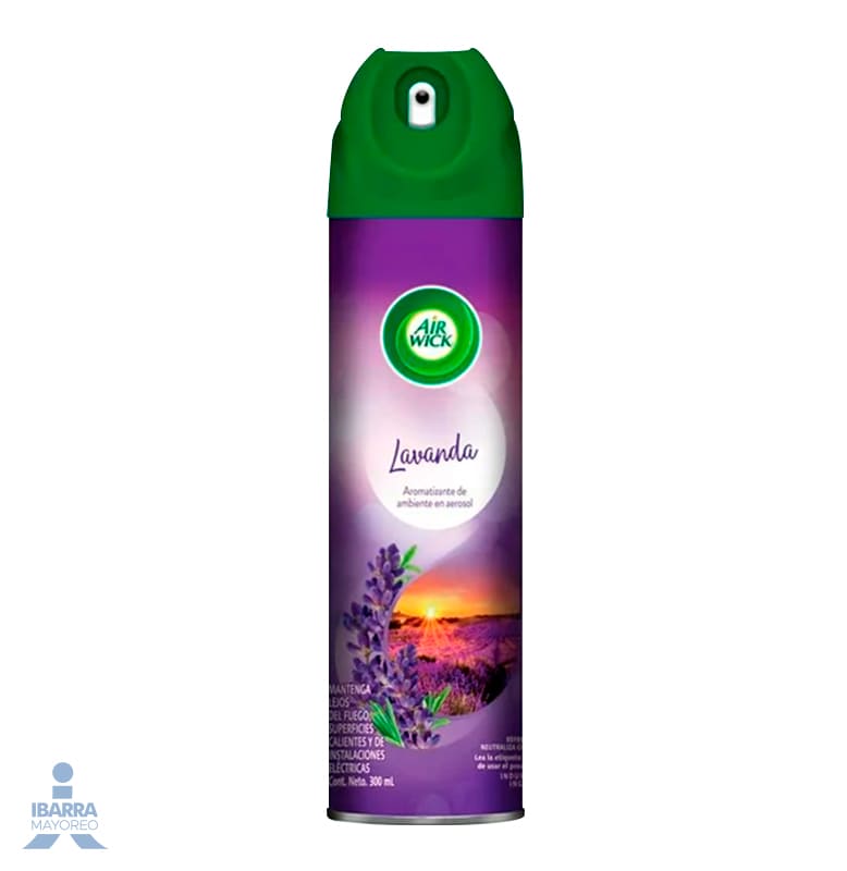 Aromatizante Air Wick Lavanda Aerosol G Ibarra Mayoreo