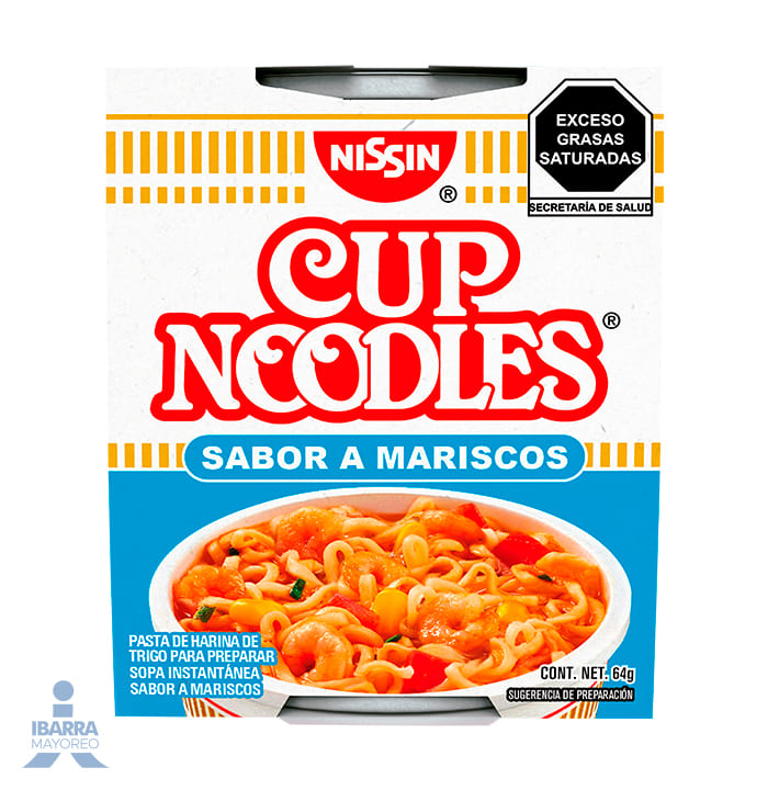 sopa nissin mariscos 64 g | Ibarra Mayoreo