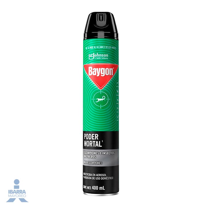 INSECTICIDA BAYGON PODER MORTAL AEROSOL 400 ML | Ibarra Mayoreo