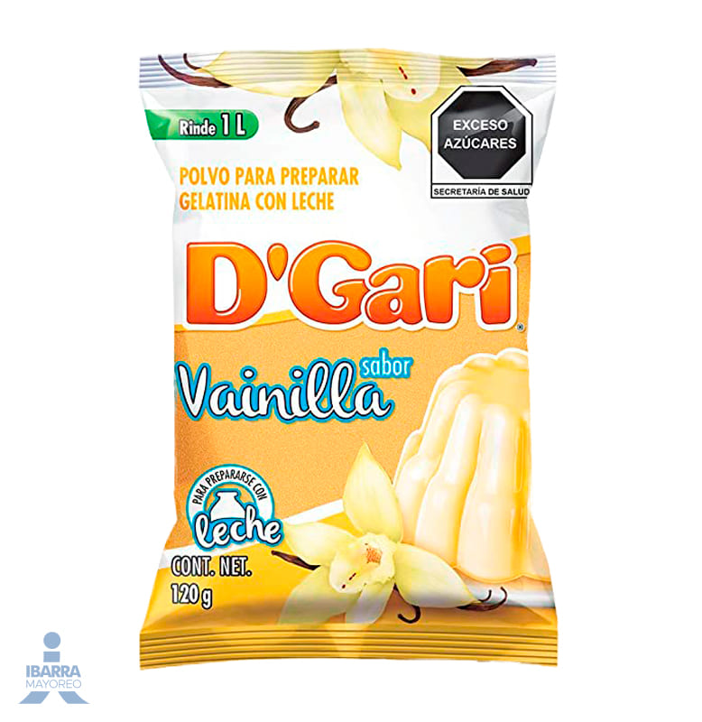 gelatina d gari vainilla leche 120 g Ibarra Mayoreo