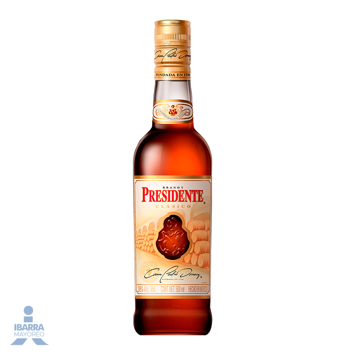 BRANDY DOMECQ PRESIDENTE CLASICO 500 ML Ibarra Mayoreo