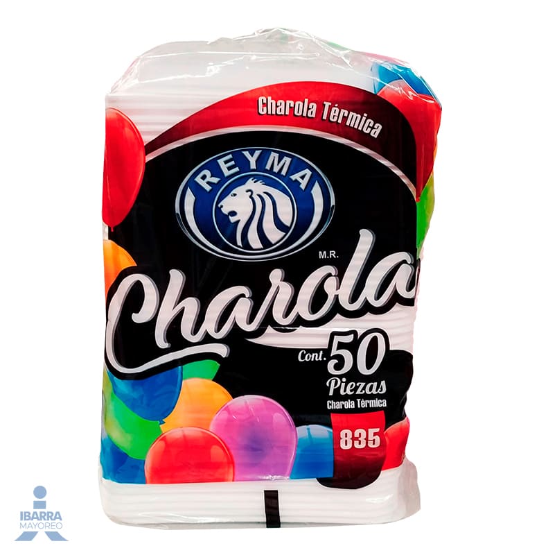 con tapa plato charola de unicel