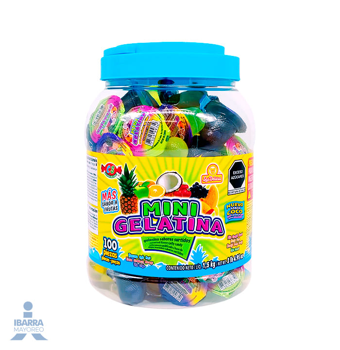 gelatina delicias surtido 100 pzas | Ibarra Mayoreo