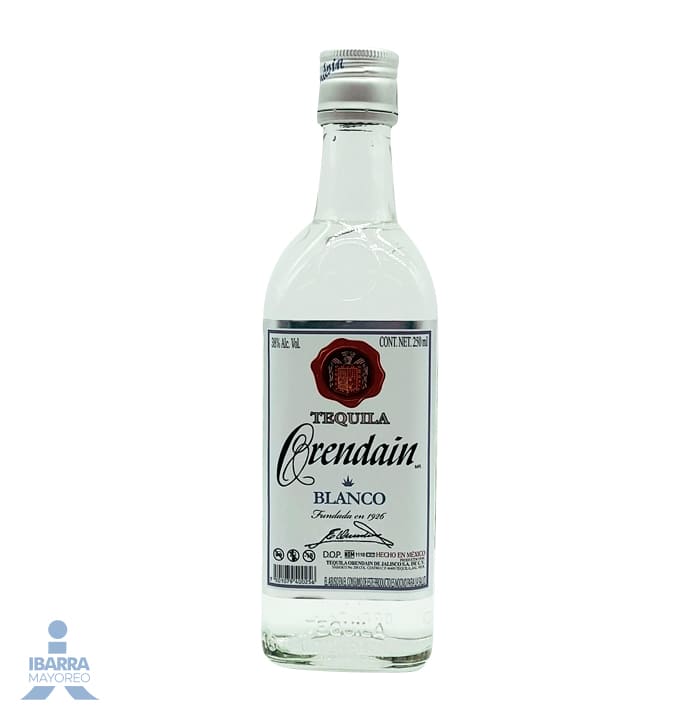 tequila orendain blanco 250 ml Ibarra Mayoreo