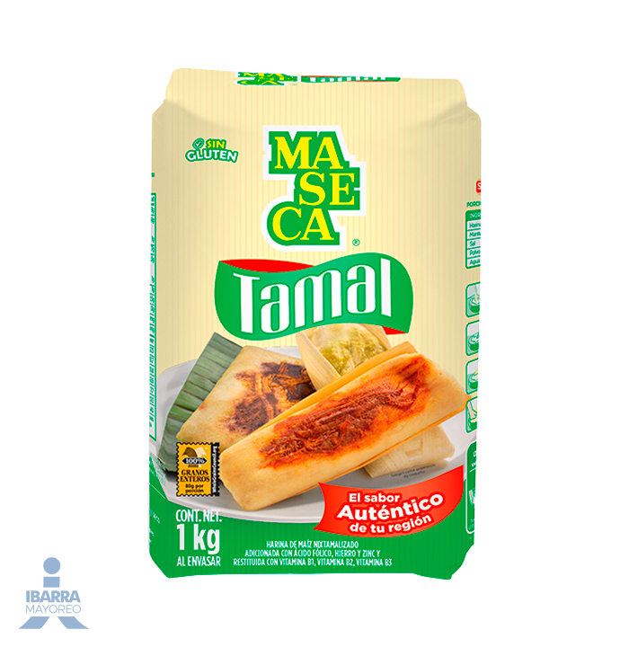 harina de maiz maseca para tamal 1 kg | Ibarra Mayoreo