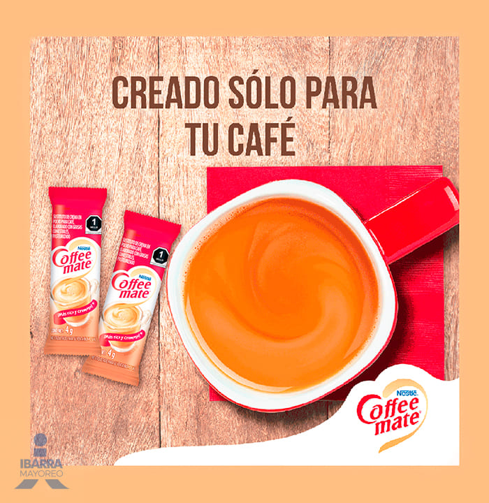 sustituto de crema para cafe coffee mate polvo original 10 sobres de 34 g