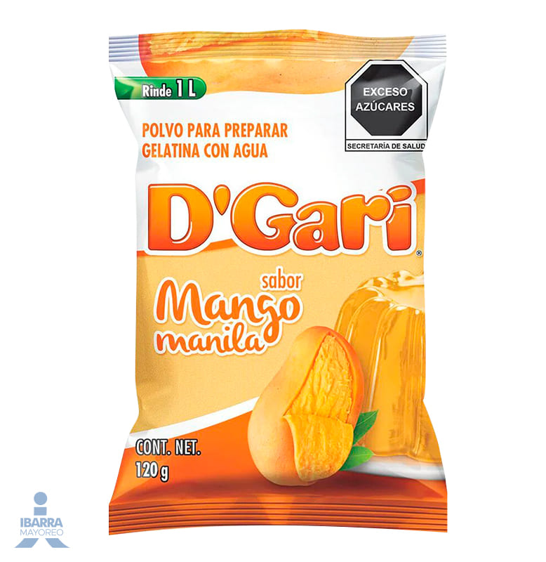 gelatina d gari mango 120 g Ibarra Mayoreo