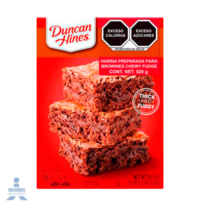 harina duncan hines brownies 520 g Ibarra Mayoreo