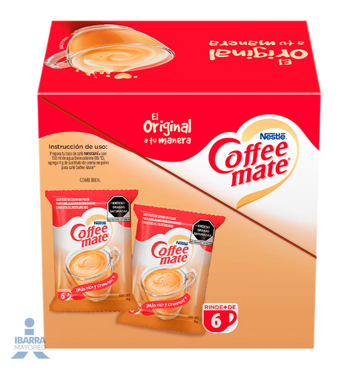 Coffee Mate Sustituto de Crema en Polvo 200 sobres de 4 g