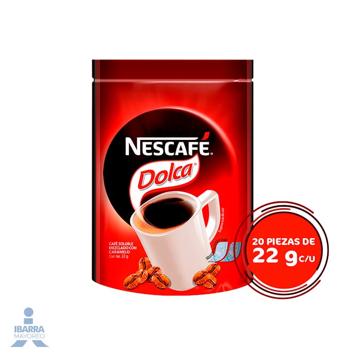 cafe nescafe dolca sobre 22 g Ibarra Mayoreo