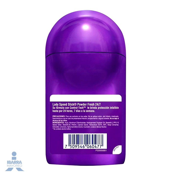 desodorante lady speed stick powder fresh roll on 50 ml Ibarra Mayoreo