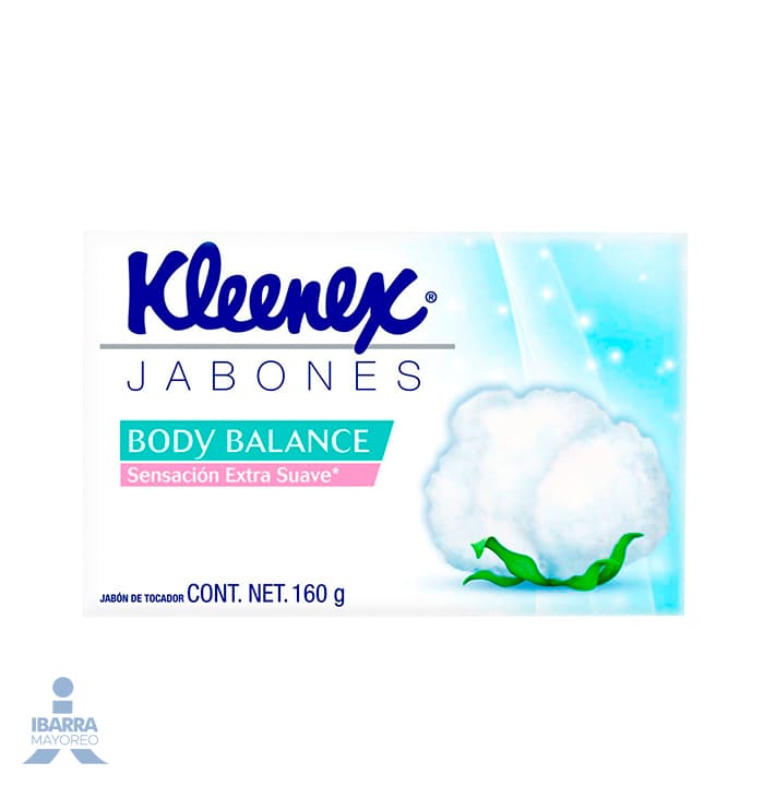 Jabon De Tocador Kleenex Body Balance 160 G Ibarra Mayoreo 2044