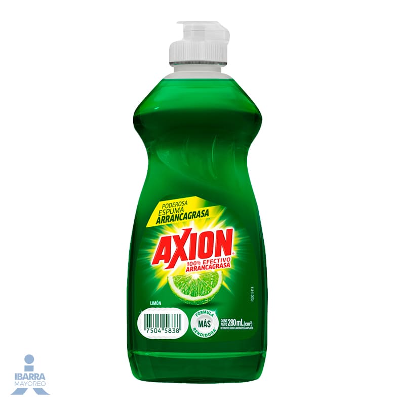 detergente lavatrastes liquido axion limon 280 ml