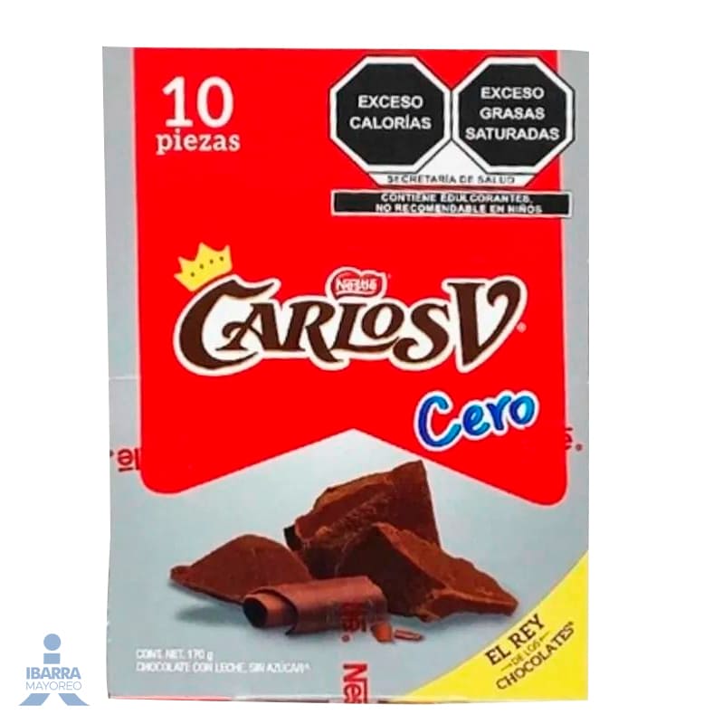 chocolate carlos v sin azucar 10/17 g Ibarra Mayoreo