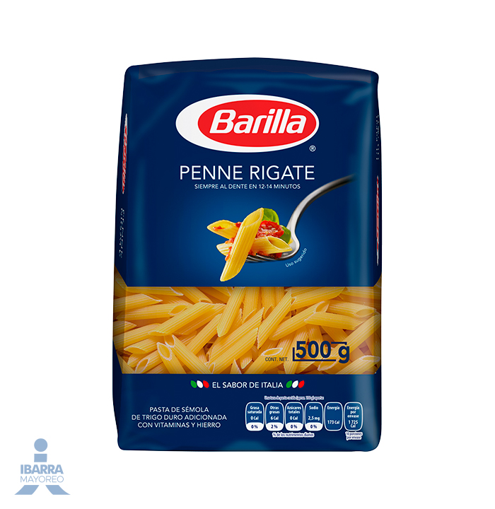 pasta barilla penne rigate 500 g Ibarra Mayoreo