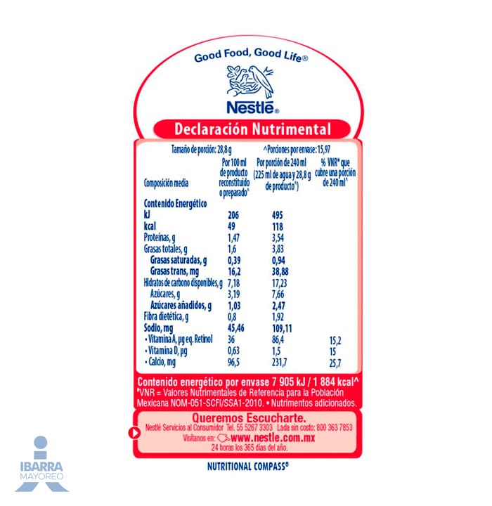 Leche Evaporada Carnation 4 / 1 L