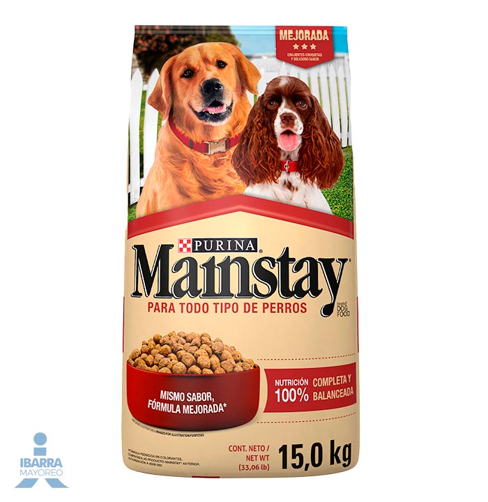 alimento purina perros mainstay 15 kg | Ibarra Mayoreo