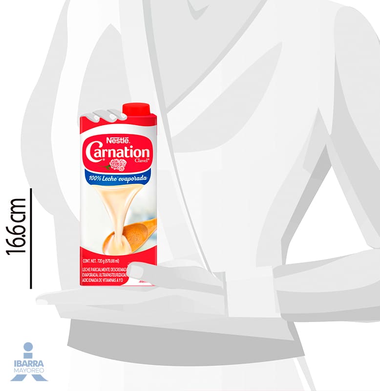 LECHE EVAPORADA CARNATION NESTLE 1lt