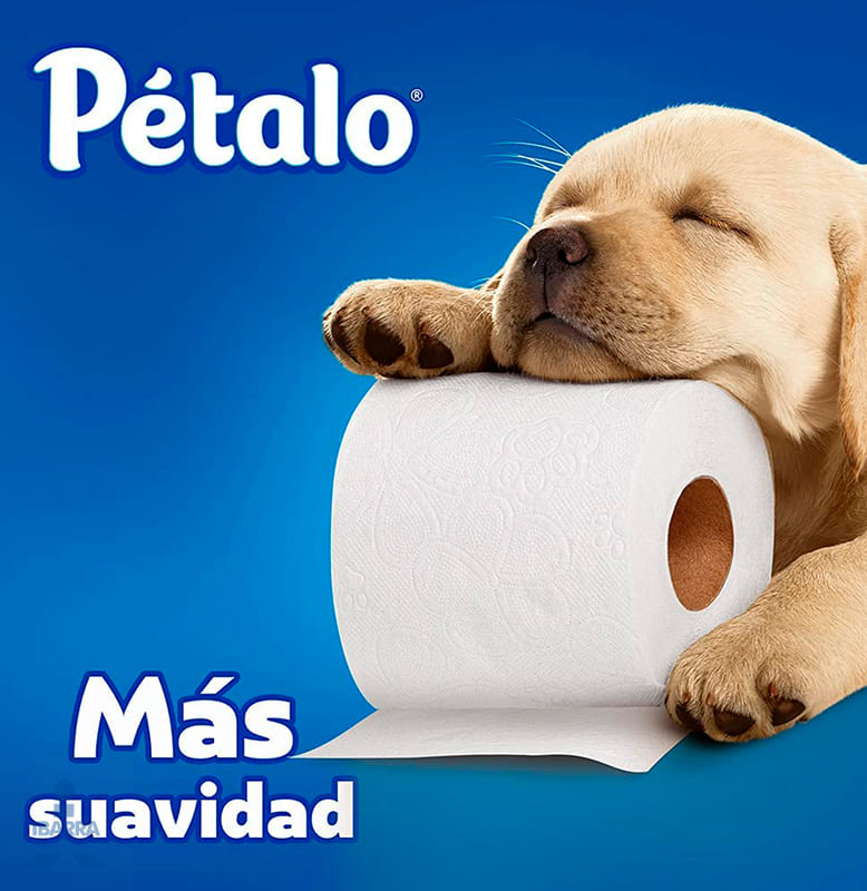 Saludo velocidad ajuste papel higienico petalo ultra resistente 300 hojas 4 rollos | Ibarra Mayoreo