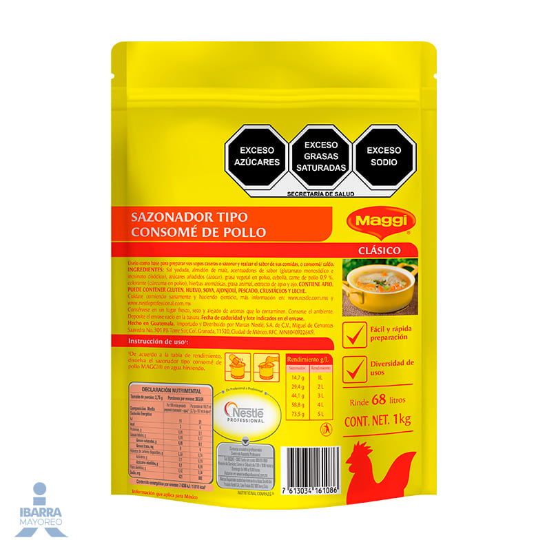 consome de pollo maggi 1 kg Ibarra Mayoreo
