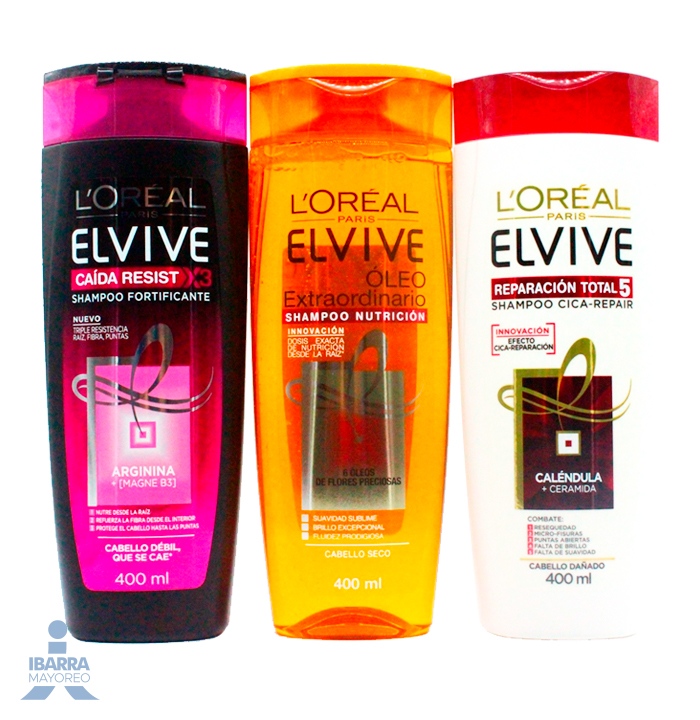 Shampoo Loreal Elvive Mixto 5/400 Ml+1 Ibarra Mayoreo