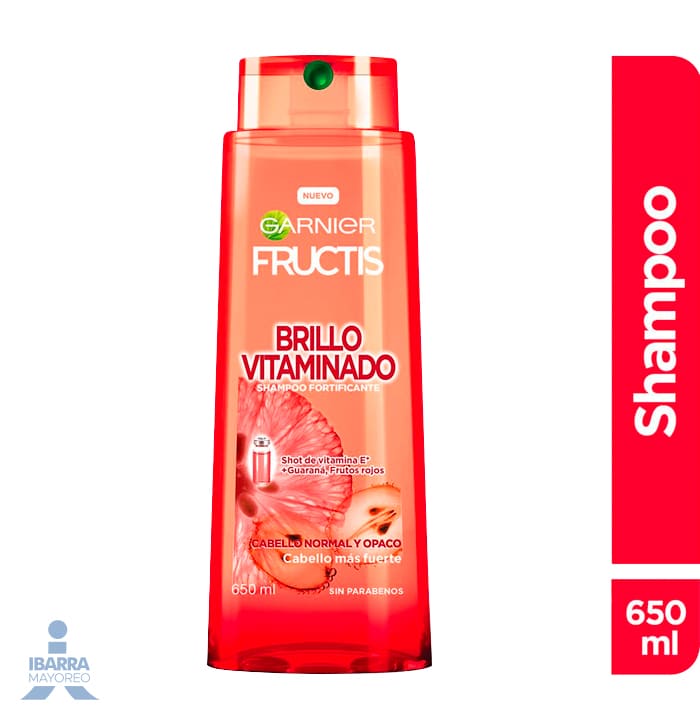shampoo garnier fructis brillo vitaminado 650 ml Ibarra Mayoreo