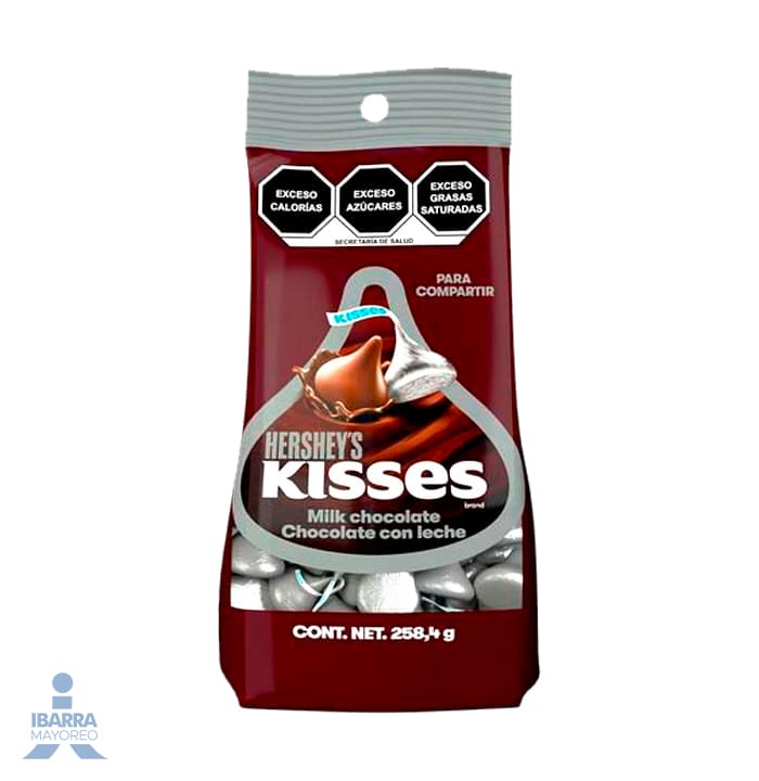 chocolate hershey s kisses con leche 258 4 g Ibarra Mayoreo