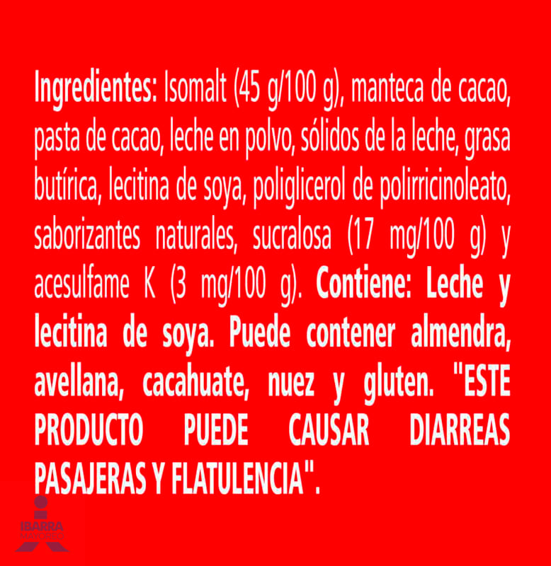 chocolate carlos v sin azucar stick 14/8 g Ibarra Mayoreo