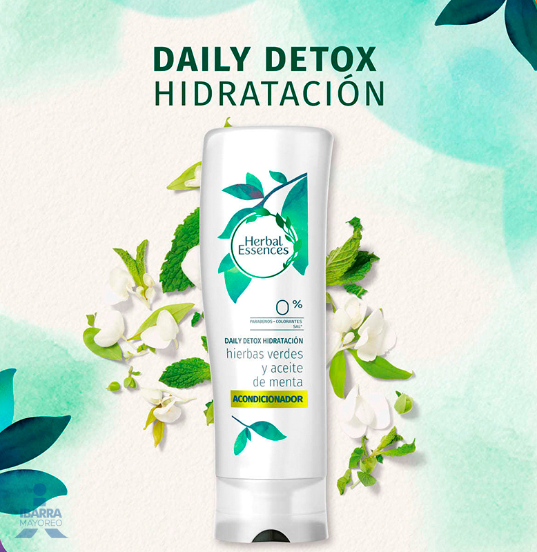 acondicionador herbal essences hierbas verdes y menta 670 ml Ibarra