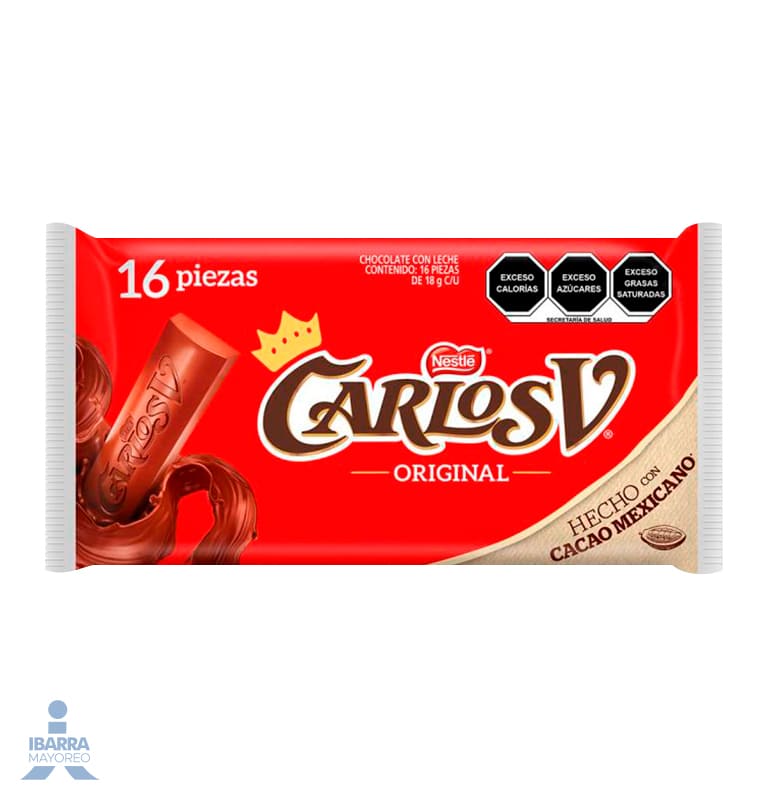 chocolate carlos v 16/18 g Ibarra Mayoreo
