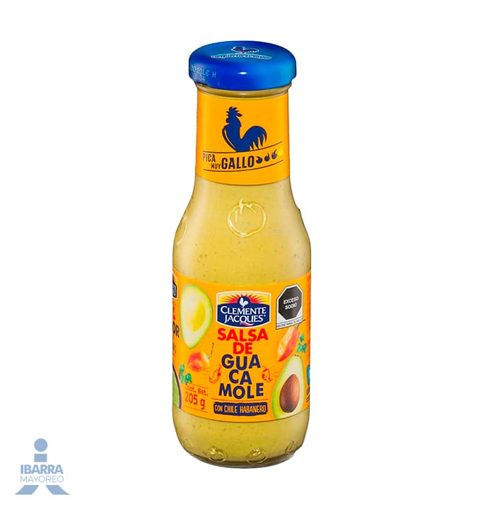 salsa guacamole clemente jacques habanero 205 g Ibarra Mayoreo