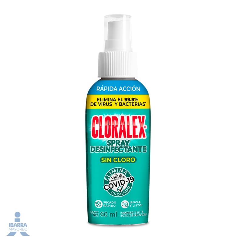 desinfectante cloralex spray 60 ml