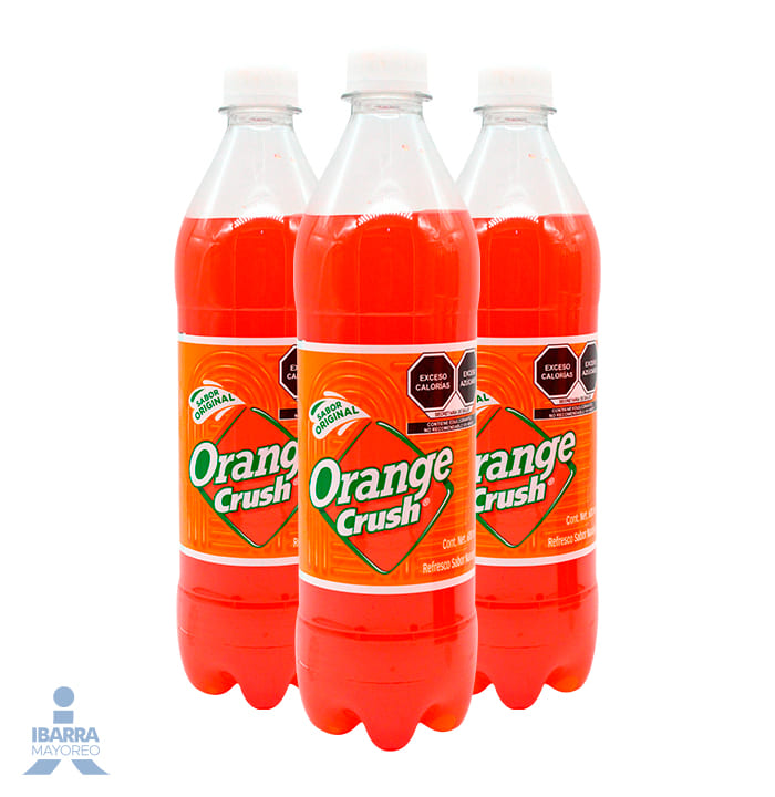 refresco orange crush original pet 600 ml | Ibarra Mayoreo