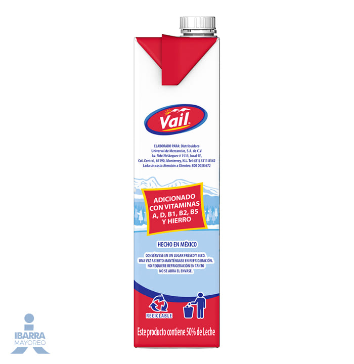 Producto Lacteo Combinado Vail L Ibarra Mayoreo