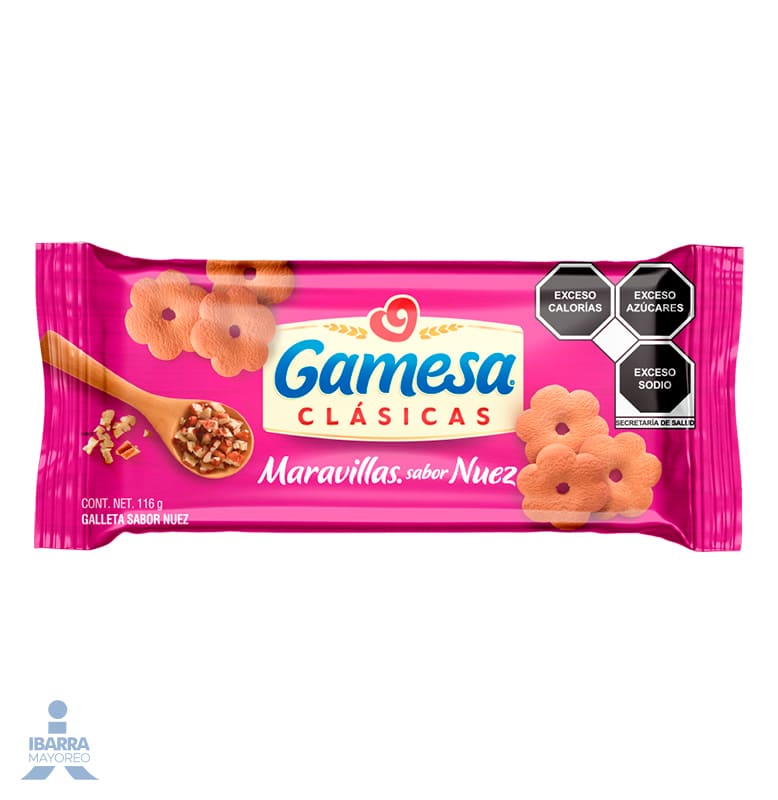 Galletas Gamesa Maravillas clásicas sabor vainilla sin azúcar 200 g