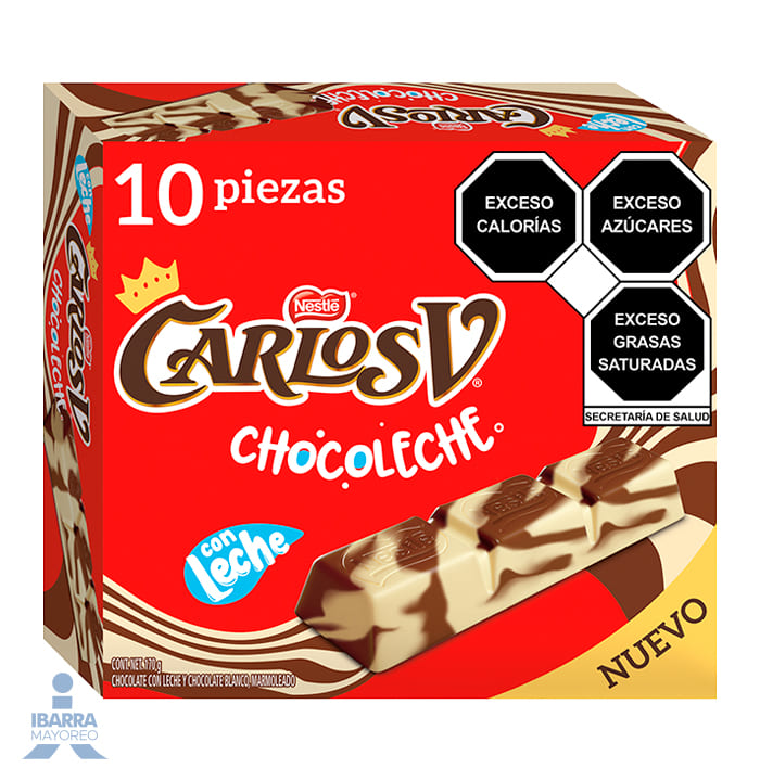 chocolate carlos v chocoleche 10/17 g Ibarra Mayoreo