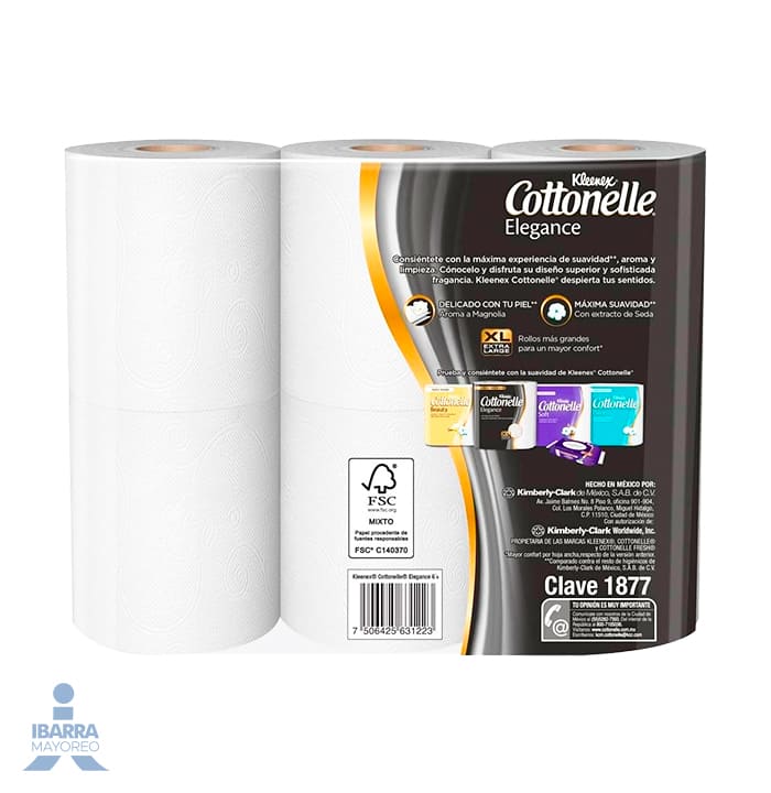 papel cottonelle 4 rollos