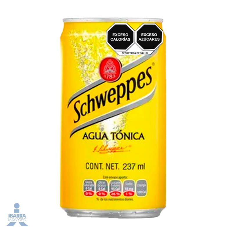 Agua Tonica Schweppes Lata Ml Ibarra Mayoreo