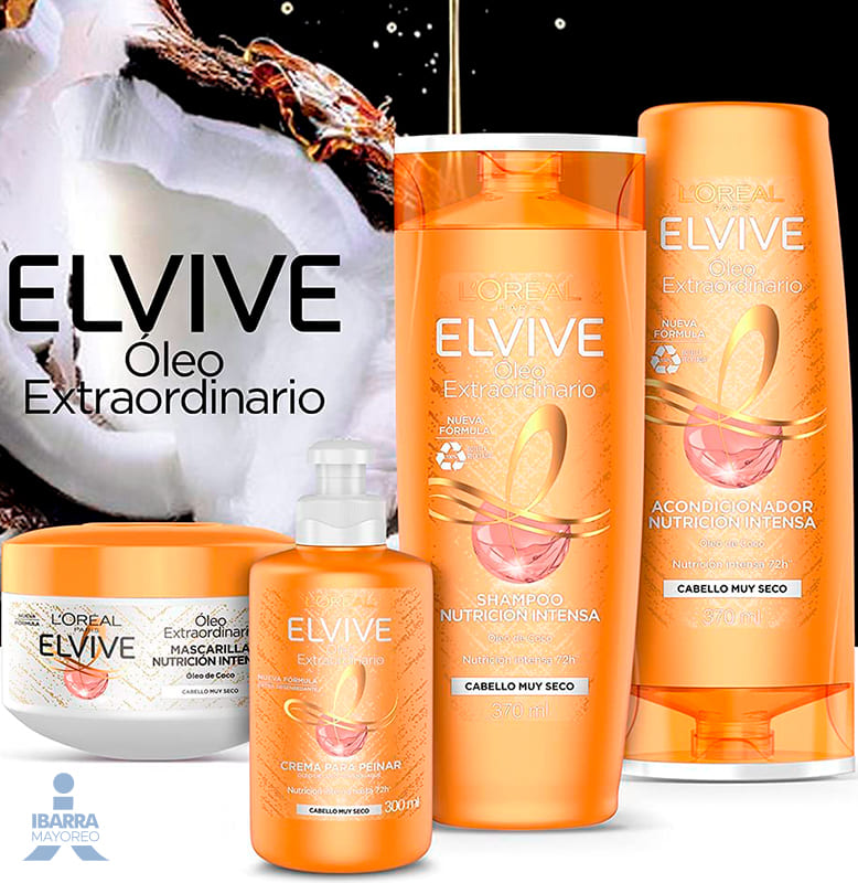 Elvive Champú Aceite Extraordinario Cabello Seco 370 ml