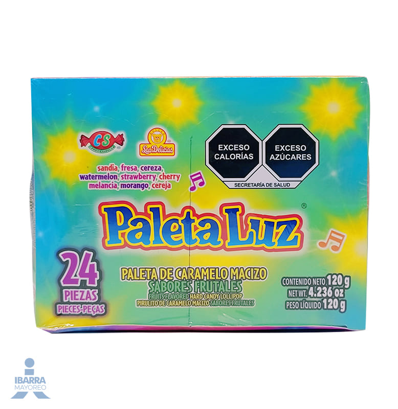 paleta las delicias luz 24 pzas Ibarra Mayoreo