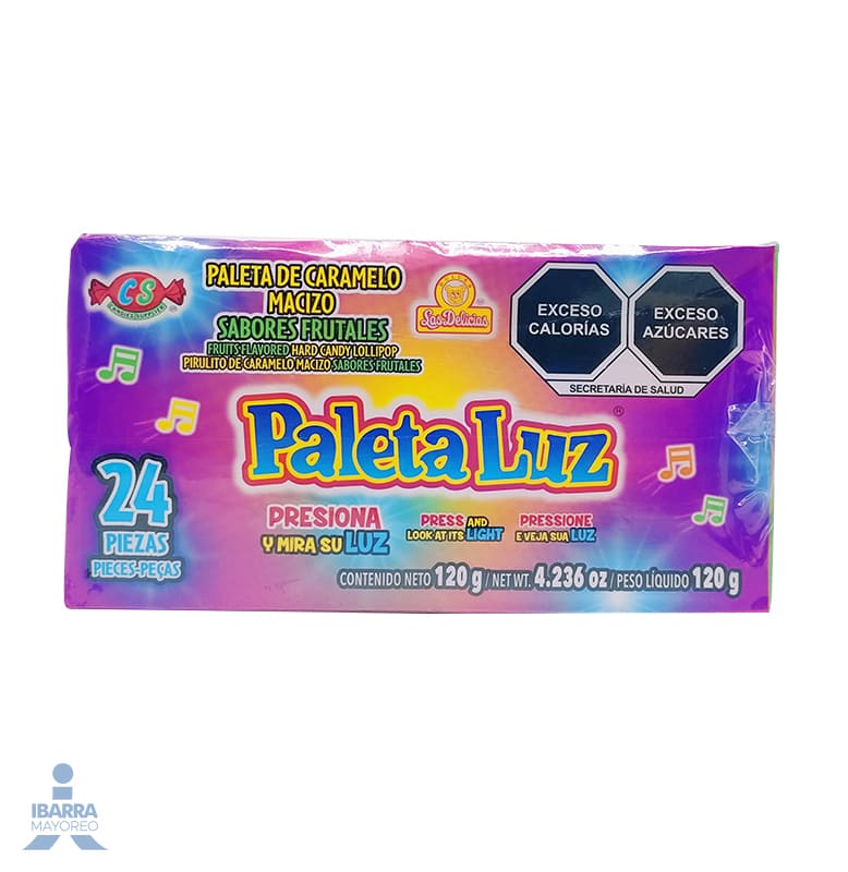paleta las delicias luz 24 pzas Ibarra Mayoreo