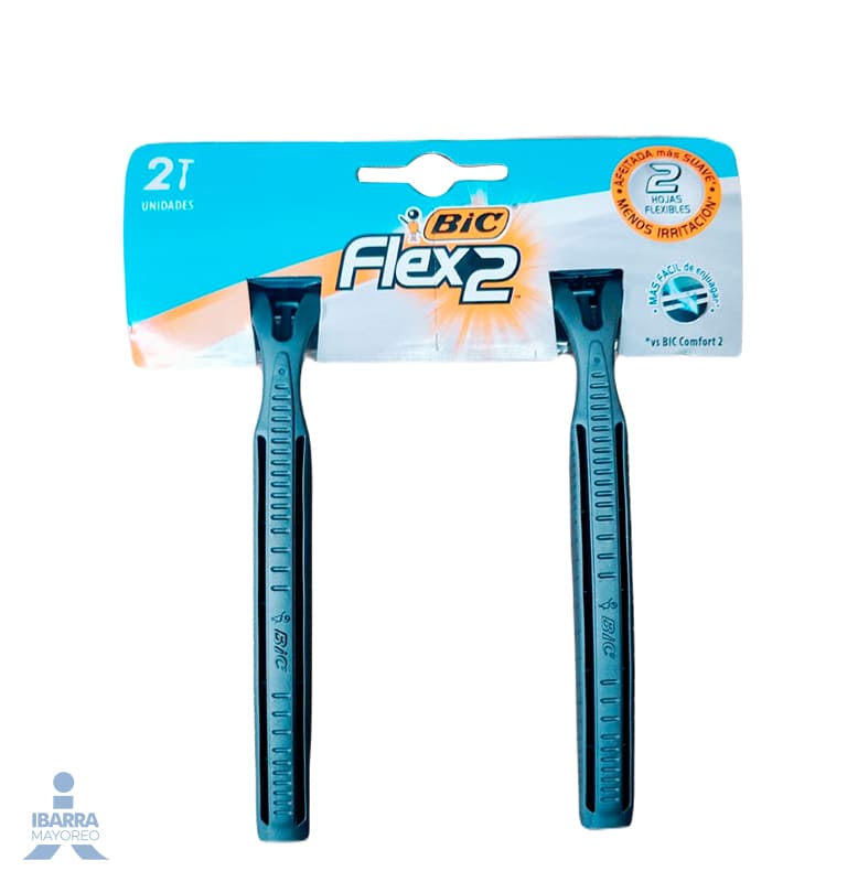 rastrillo bic flex2 pzas Ibarra Mayoreo