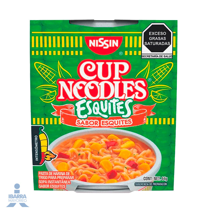 sopa nissin esquites 64 g | Ibarra Mayoreo