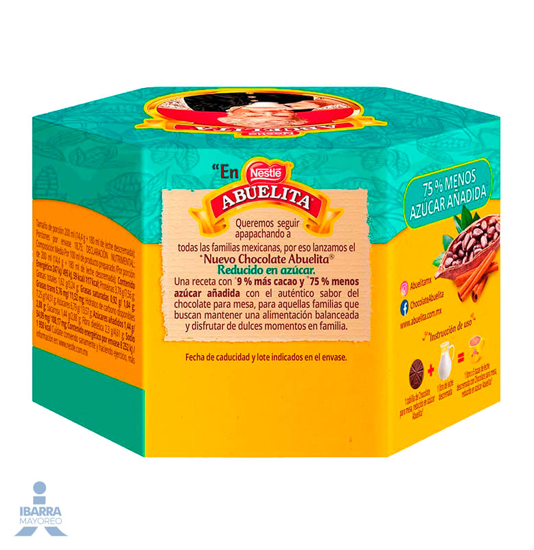 chocolate abuelita reducido en azucar 240 g Ibarra Mayoreo