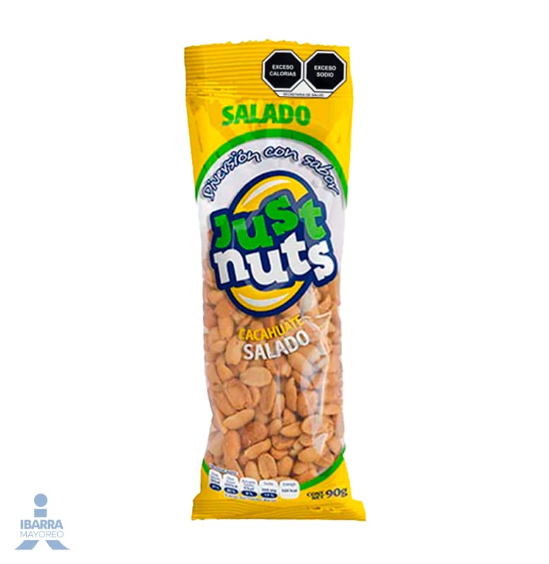 just nuts cacahuate salado 90 g Ibarra Mayoreo