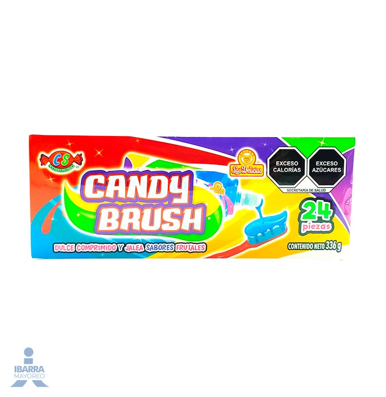dulce las delicias candy brush 24 pzas | Ibarra Mayoreo