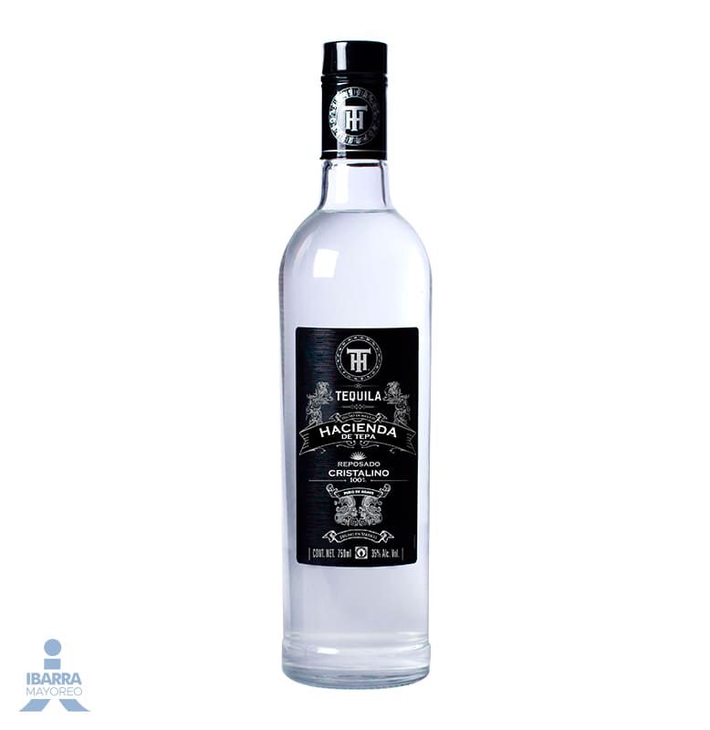 tequila hacienda de tepa cristalino 750 ml Ibarra Mayoreo