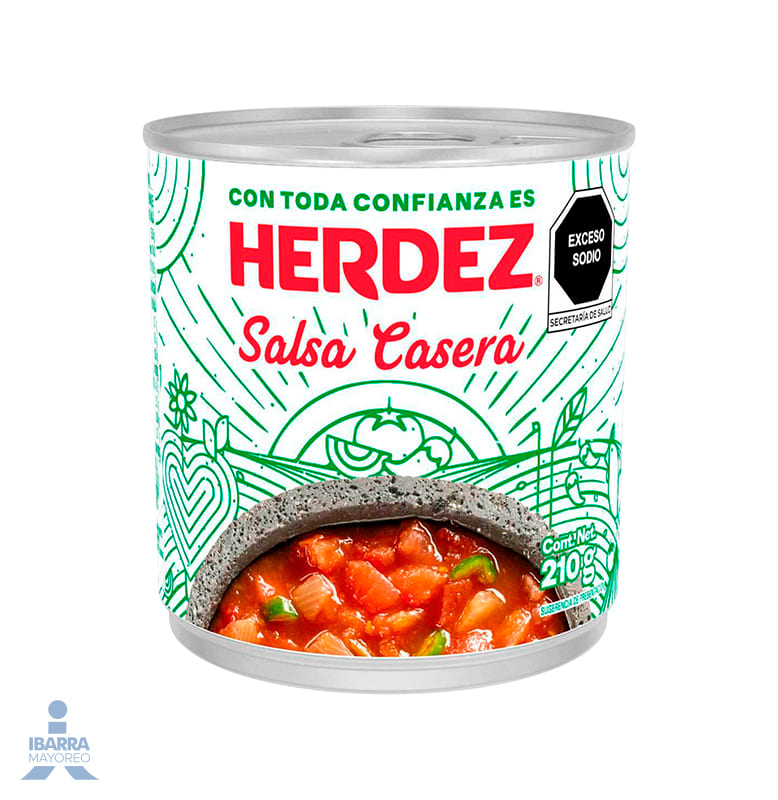salsa casera roja herdez 210 g Ibarra Mayoreo