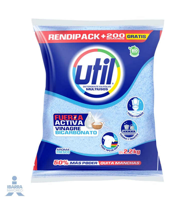detergente util vinagre bicarbonato 2 2 kg | Ibarra Mayoreo